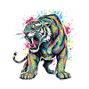 Neon Tiger Artistic Force