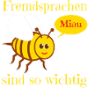 Funny bee in comic style