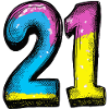 21 Kolorowych Liczb