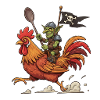 Goblin rider on a rooster