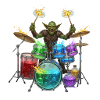 Goblin with drums