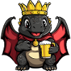 Dinosaur Stegosaurus Beer King