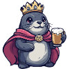 Seal Animal Beer King
