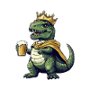 Dinosaur T-Rex Beer King