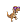 Dino with Purple Sunglasses