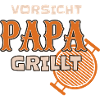 Caution Dad Grills Funny BBQ Outfit