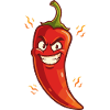 Angry Chili Cartoon – Fiery & Naughty