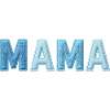 MAMA Denim Schriftzug Patchwork Trend
