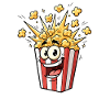 Popcorn Fun Cartoon