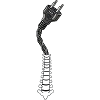 Cyborg Silhouette Spine Plug Artificial