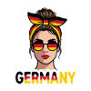 Germany Girl with Flag Sunglasses