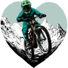 Freerider Mountains Heart