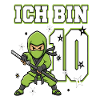 I'm 10 Ninja 10th Birthday Green