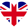Heart Flag Great Britain