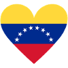 Venezuela Heart Flag Design