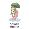 Splash mode on – Funny rain frog
