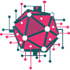Techno pink geometric network