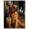Sunglasses Dog at Night