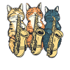 Cat Saxophone Trio