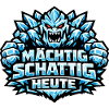 Eisgolem Grafik & Winter-Spruch: Mächtig schattig