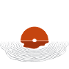 Abstract Sunset Line Art Design