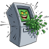 Greedy ATM Cartoon
