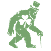 Sasquatch with Shamrock