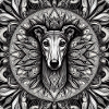 Greyhound Mandala
