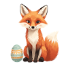 Easter fox with soft style