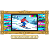 Modern Art Skier Glitch Art