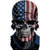 USA Totenkopf - Patriot Skull Design