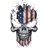USA Totenkopf - Patriot Skull Design