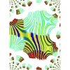 Psychedelische Neonwellen Muster