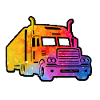 Bunter Lkw