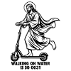 Jesus E-Scooter - Funny Walking On Water Meme
