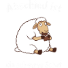Funny sheep, farewell is heavy sheep