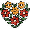 Heart of Flowers Pattern