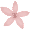 Blush Rose Spiral Flower