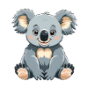 Cuddly Koala Cartoon