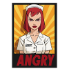Angry Nurse Pop Art