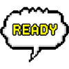 Ready Pixel Speech Bubble