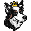 Couronne de chien Border Collie