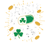 Irish Mom Shamrock Gold Fiesta