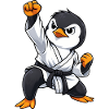 Penguin Martial Arts Karate Japon Traditionnel