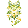 Leaves Fox Portrait
