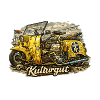 Kulturgut Gelber Oldtimer-Sidecar