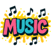 Bunte Musik Popmusik Noten