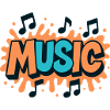 Bunte Musik Popmusik Noten