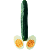 Cucumber with egg