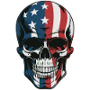 USA Totenkopf - Patriot Skull Design